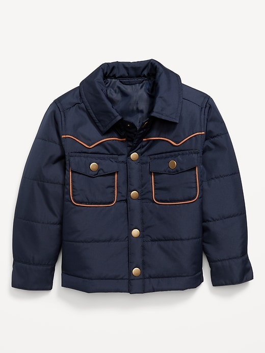 Image number 1 showing, Button-Front Western Jacket for Toddler Boys