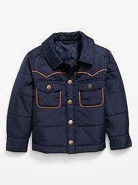 Image number 1 showing, Button-Front Western Jacket for Toddler Boys