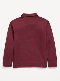 Image number 3 showing, Long-Sleeve French Rib-Knit Pocket Polo Shirt for Boys