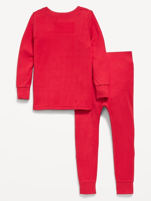 L'image numéro 2 présente Pyjama ajusté à motif pour tout-petit et bébé