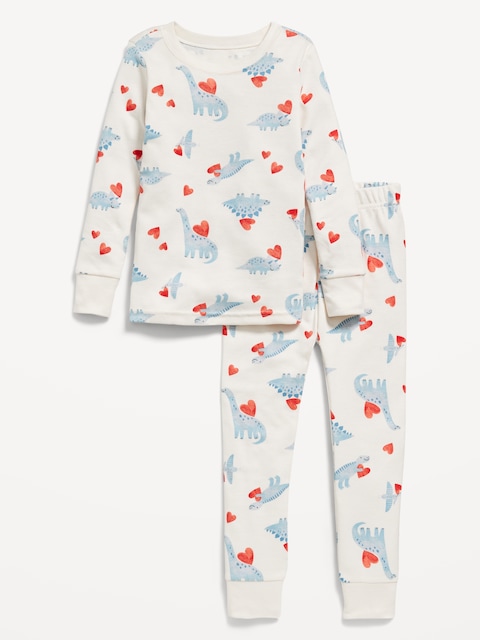 Printed Snug-Fit Pajama Set for Toddler & Baby