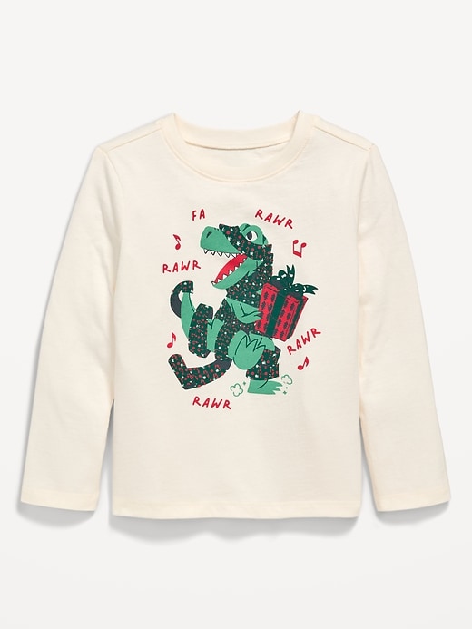 Image number 1 showing, Long-Sleeve Unisex Graphic T-Shirt for Toddler