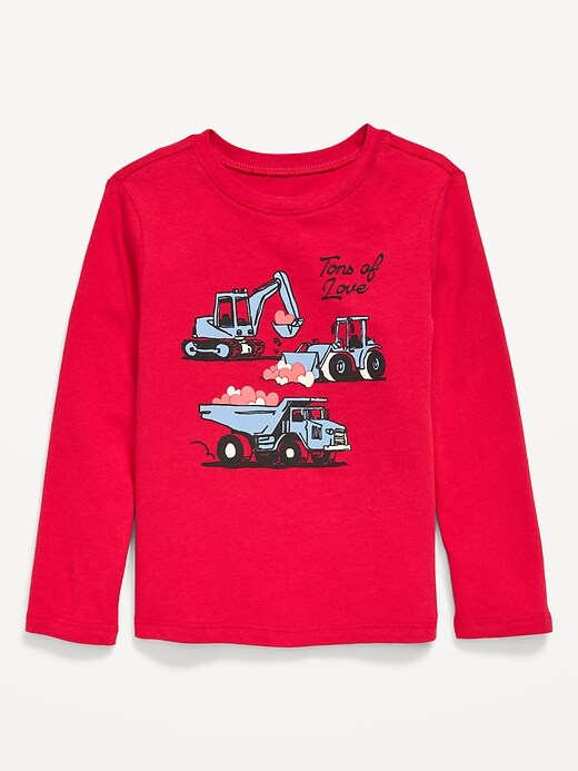 Image number 1 showing, Long-Sleeve Unisex Graphic T-Shirt for Toddler