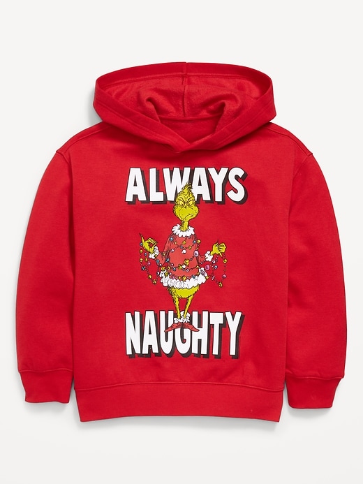 Image number 1 showing, Dr. Seuss™ Grinch Oversized Gender-Neutral Hoodie for Kids