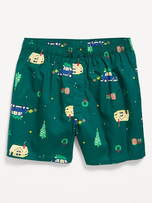 L'image numéro 1 présente Short boxeur à motif, entrejambe de 9,5 cm