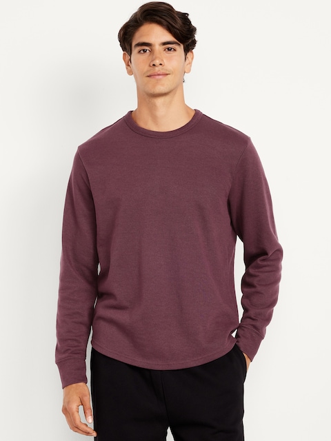 T-shirt en tricot côtelé à manches longues