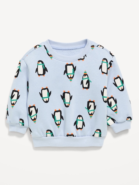 Long-Sleeve Graphic Sweatshirt for Baby - Penguin Scarf