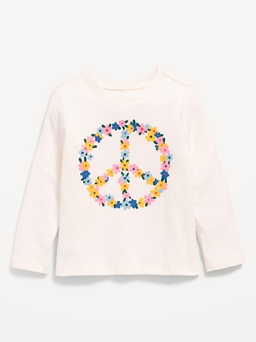 Image number 1 showing, Long-Sleeve Graphic T-Shirt for Toddler Girls