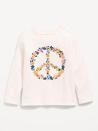 Image number 1 showing, Long-Sleeve Graphic T-Shirt for Toddler Girls
