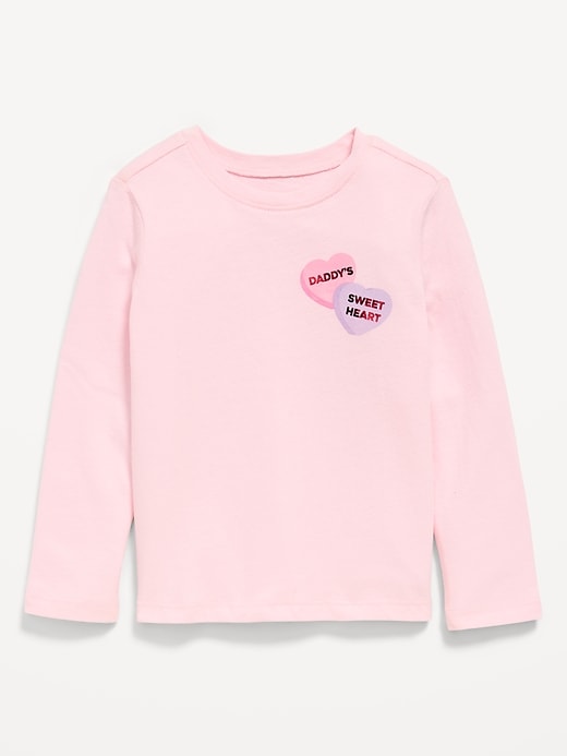 Image number 1 showing, Long-Sleeve Graphic T-Shirt for Toddler Girls