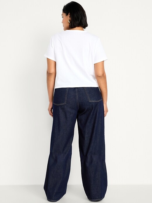 Image number 10 showing, High-Waisted Baggy Wide-Leg Jeans