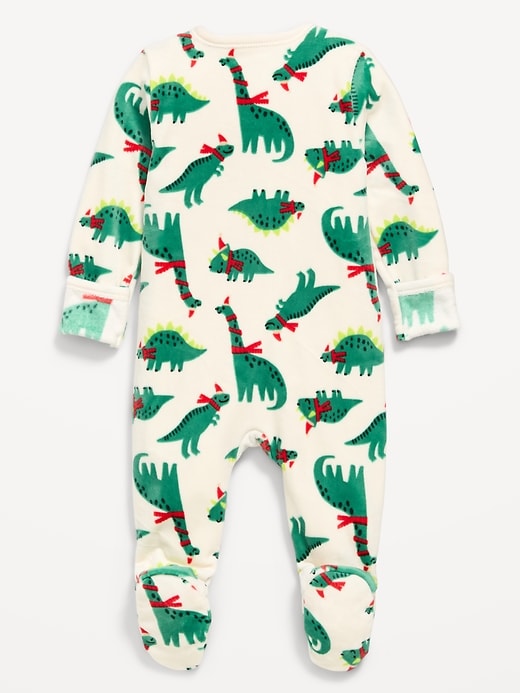 Image number 2 showing, Velvet 2-Way-Zip Sleep & Play Footed One-Piece for Baby