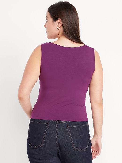 Image number 6 showing, Cowl-Neck Twist-Strap Top