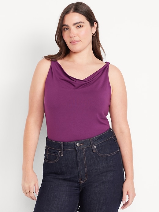 Image number 5 showing, Cowl-Neck Twist-Strap Top