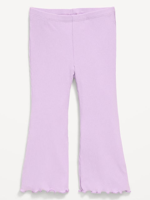 Ribbed Flared Leggings for Toddler Girls - Clary Sage