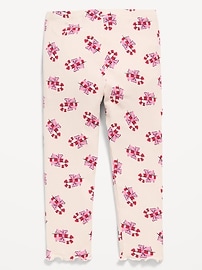 Image number 2 showing, Printed Lettuce-Edge Leggings for Toddler Girls