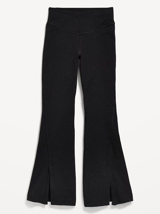 L'image numéro 4 présente Legging PowerChill évasé à taille haute pour fille