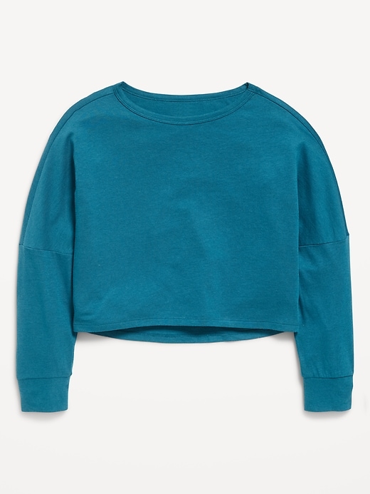 Image number 3 showing, Long-Sleeve Cropped Top for Girls