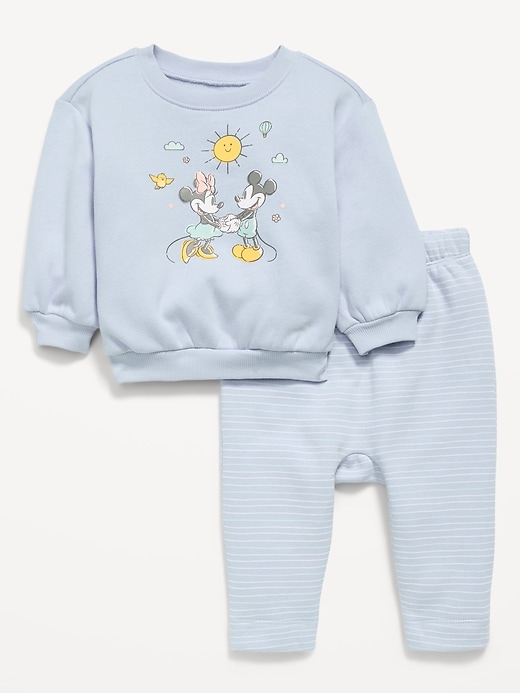 Image number 1 showing, Disney© Crew-Neck Sweatshirt and Sweatpants Set for Baby