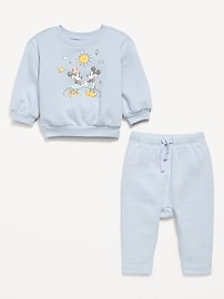 Image number 3 showing, Disney© Crew-Neck Sweatshirt and Sweatpants Set for Baby