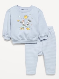 Image number 1 showing, Disney© Crew-Neck Sweatshirt and Sweatpants Set for Baby