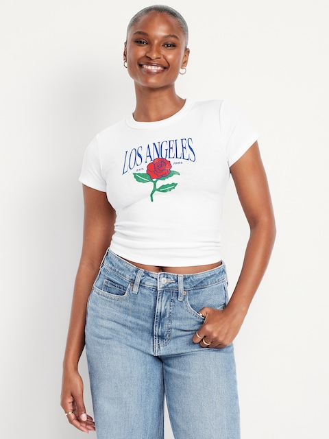 Snug Graphic T-Shirt - Los Angeles (White)
