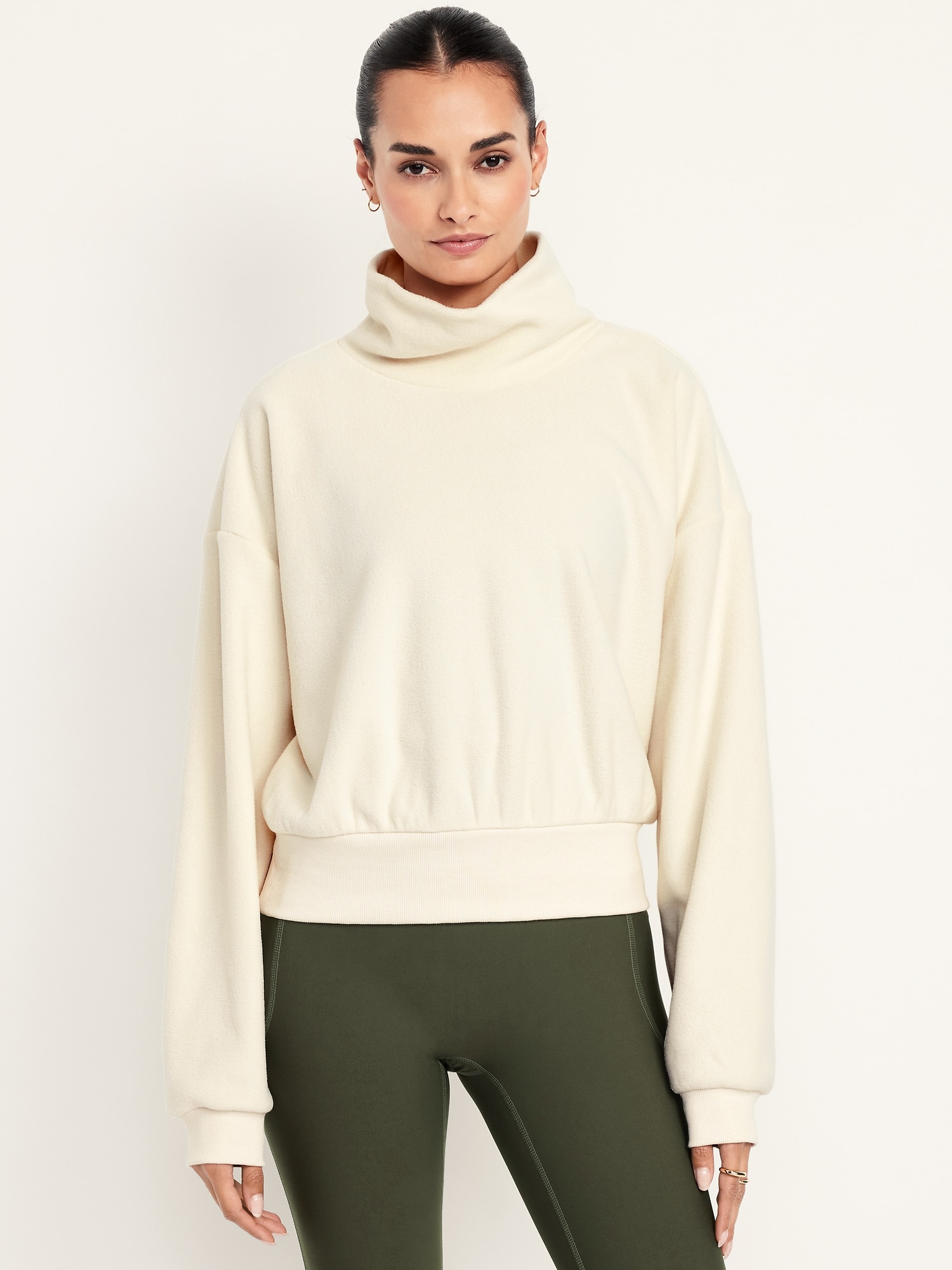Performance Microfleece Mock Neck Sweatshirt | Old Navy