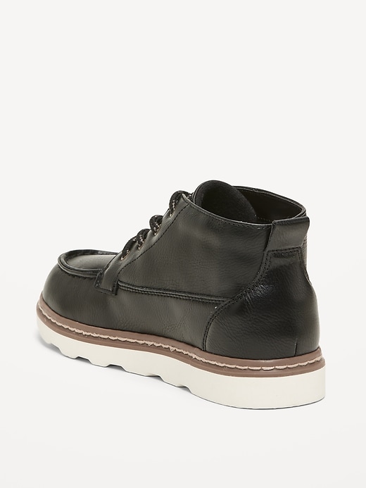 Image number 3 showing, Faux-Leather Lace-Up Boots for Boys