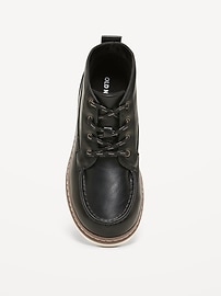 Image number 2 showing, Faux-Leather Lace-Up Boots for Boys