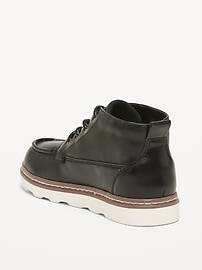Image number 3 showing, Faux-Leather Lace-Up Boots for Boys