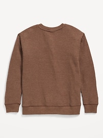 L'image numéro 2 présente T-shirt henley en tricot isotherme à manches longues pour garçon