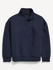 Image number 2 showing, Bounce Fleece Oversized Quarter-Zip Sweatshirt for Boys