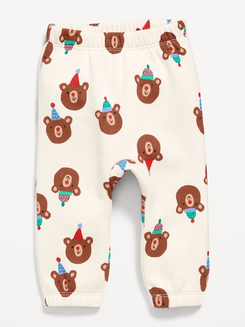 Pantalon en coton ouaté à motif pour bébé - Ours 3