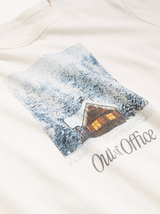 L'image numéro 2 présente T-shirt passe-partout ras du cou à imprimé