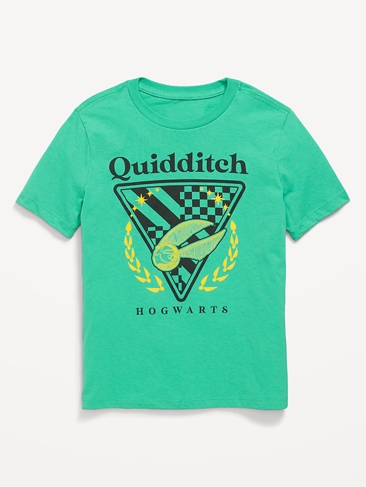 L'image numéro 1 présente T-shirt à imprimé Hogwarts™ unisexe pour enfant