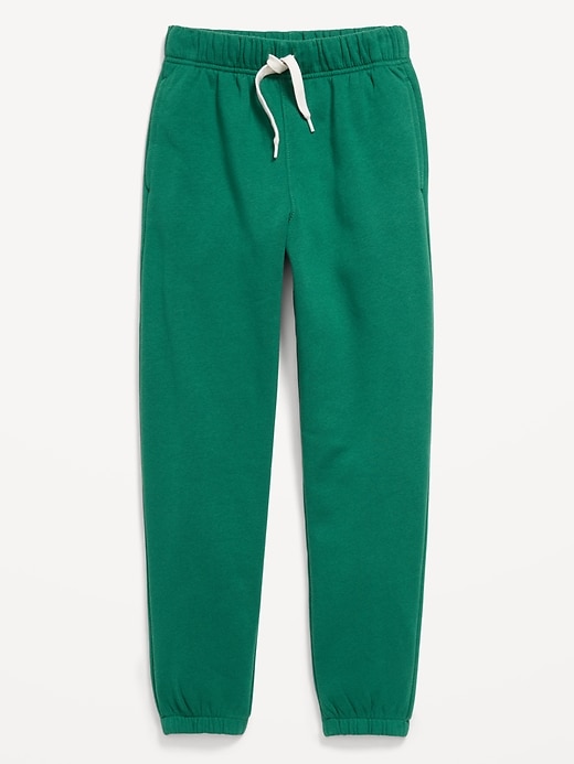 L'image numéro 2 présente Pantalon de jogging coupe généreuse en coton ouaté pour garçon