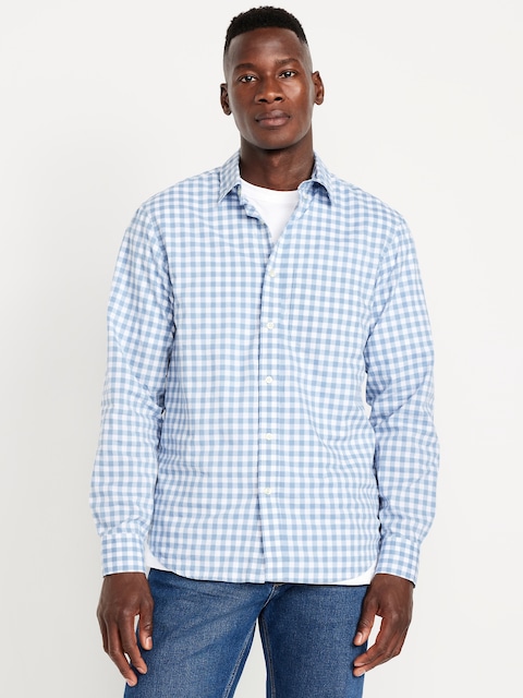 Chemise passe-partout classique - Guingan Bleu