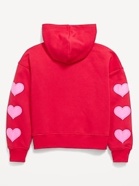 Image number 3 showing, Favorite Fleece Printed Zip-Front Hoodie for Girls