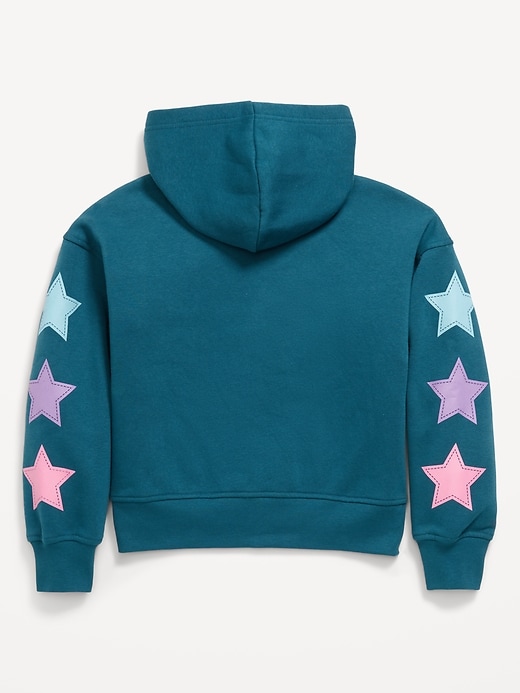 Image number 3 showing, Favorite Fleece Printed Zip-Front Hoodie for Girls
