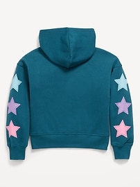 Image number 3 showing, Favorite Fleece Printed Zip-Front Hoodie for Girls