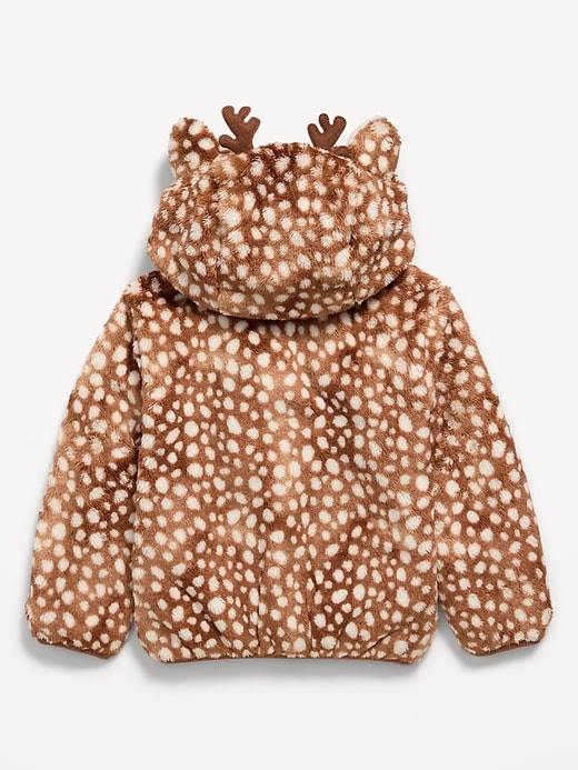 L'image numéro 3 présente Veste à capuchon à motif de créature pour toute-petite fille