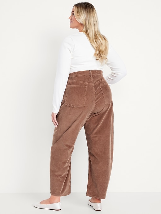 Image number 7 showing, High-Waisted Barrel Ankle Corduroy Pants