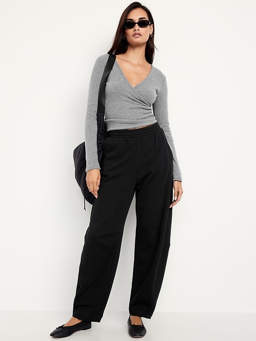 Image number 3 showing, Mid-Rise SoComfy Barrel Sweatpants