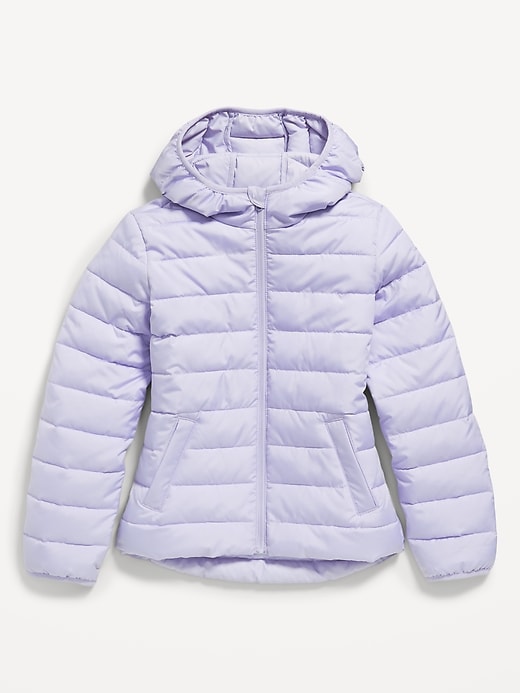 Image number 1 showing, Water-Resistant Narrow-Channel Puffer Jacket for Girls