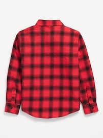L'image numéro 3 présente Chemise à poche et à manches longues en flanelle à carreaux pour tout-petit garçon