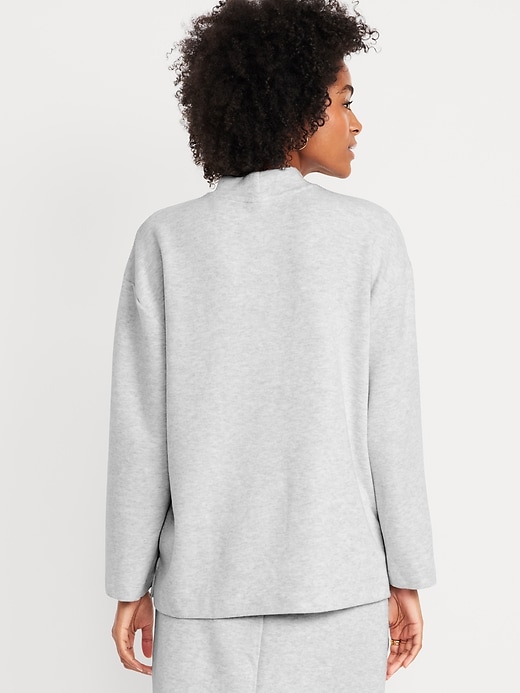 Image number 2 showing, Cozy Mock-Neck Tunic Sweater