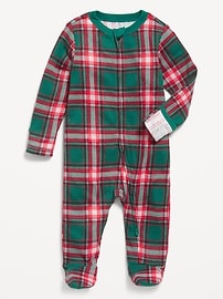 Image number 1 showing, 2-Way-Zip Sleep & Play Footed One-Piece for Baby