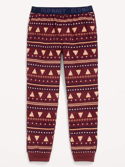 L'image numéro 1 présente Pantalon de pyjama en micromolleton à motif pour garçon
