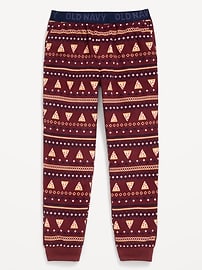 L'image numéro 1 présente Pantalon de pyjama en micromolleton à motif pour garçon