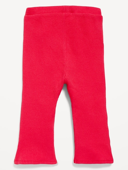 L'image numéro 2 présente Legging côtelé évasé pour toute-petite fille